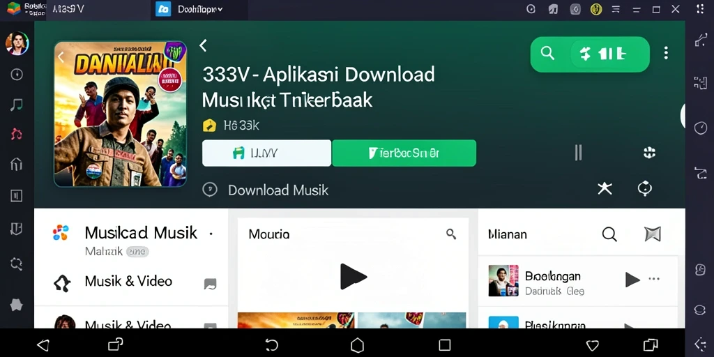 Tampilan antarmuka aplikasi 333V untuk Download Musik yang menarik dan intuitif.