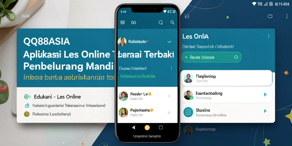 Antarmuka pengguna QQ88ASIA yang modern dan intuitif untuk Les Online.