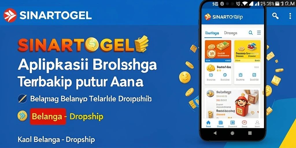 Tampilan antarmuka SINARTOGEL dengan berbagai pilihan produk Dropship.