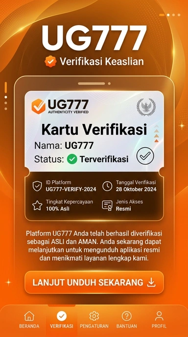 Tampilan kanal resmi ug777